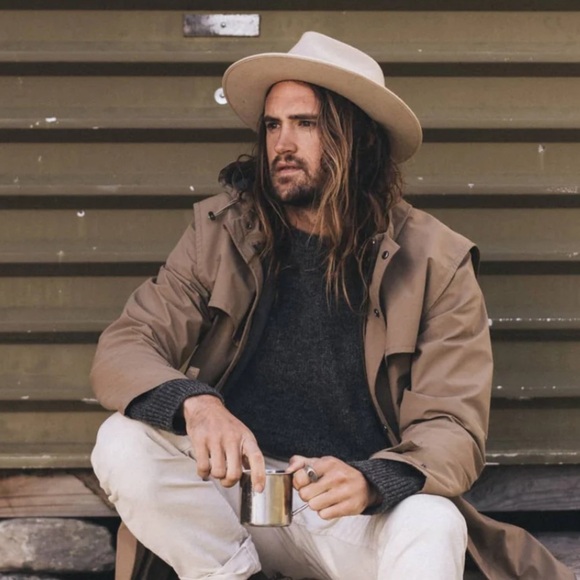 Will + Bear Handmade In Australia Boho Festival Wool Calloway Cream Felt Sun Hat main image 14